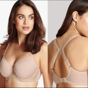 Panache Women US 36E Cari Moulded Spacer T-shirt Bra Champagne Racerback